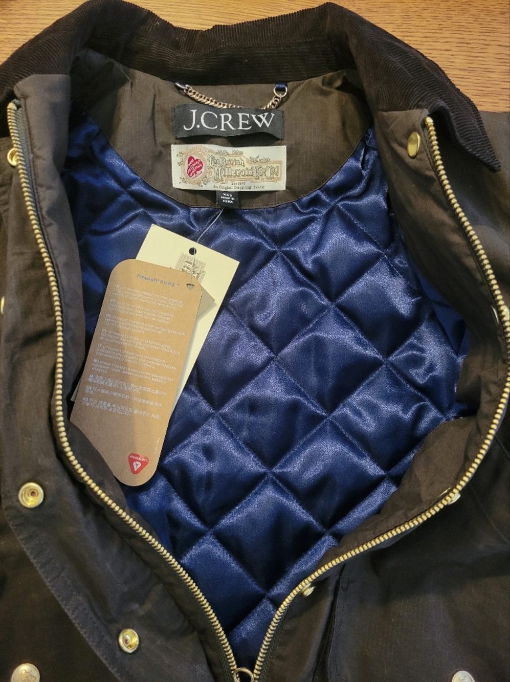 J. Crew Short Barn Jacket in English Ripstop Cotton - Mossy Brown - Picture 15 of 15